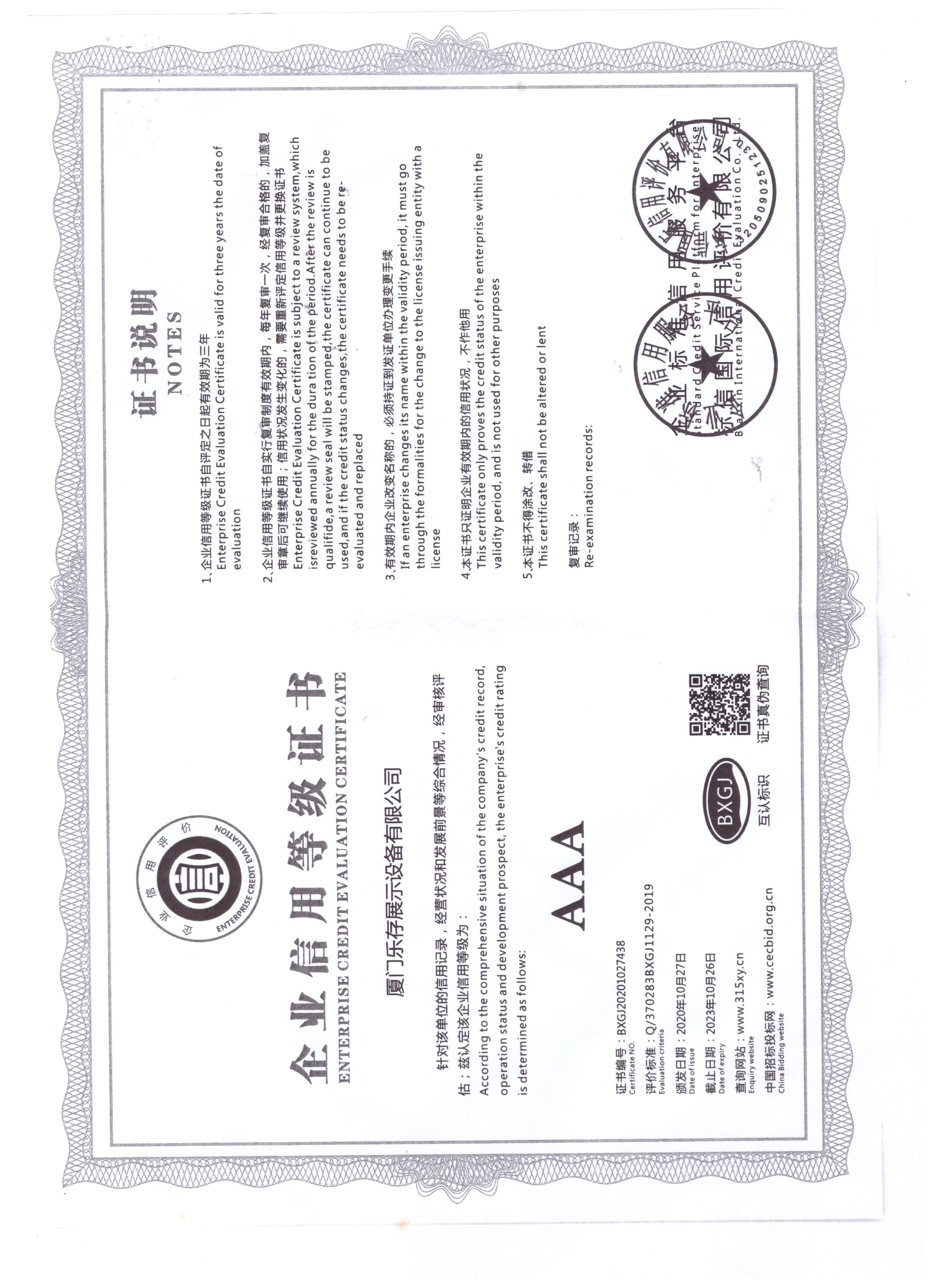 3A Certificate