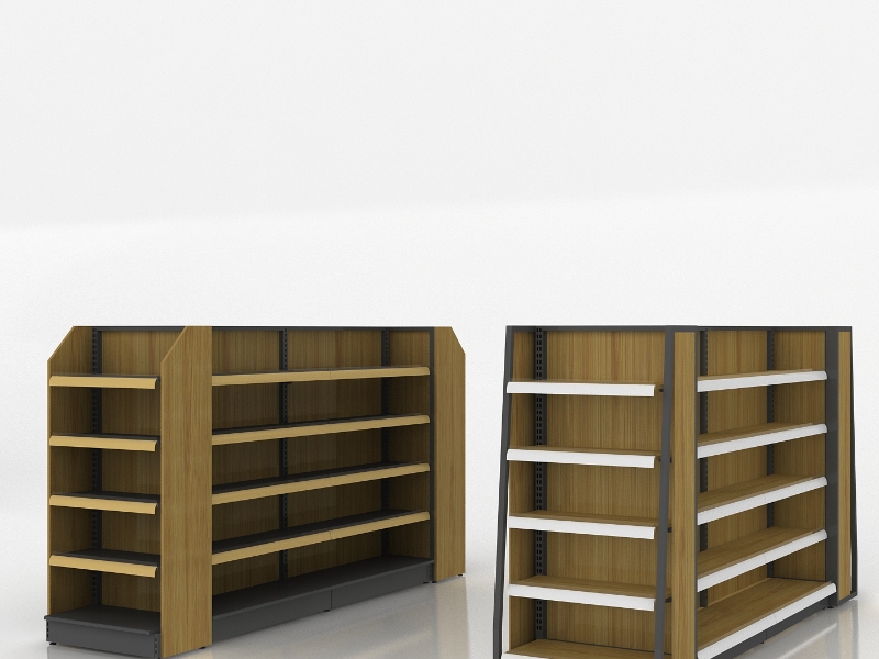 Adjustable metal shelves versus wooden display units for boutique grocery stores?