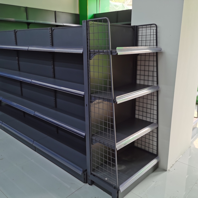 Retail Store Shelving — Back Panel Style