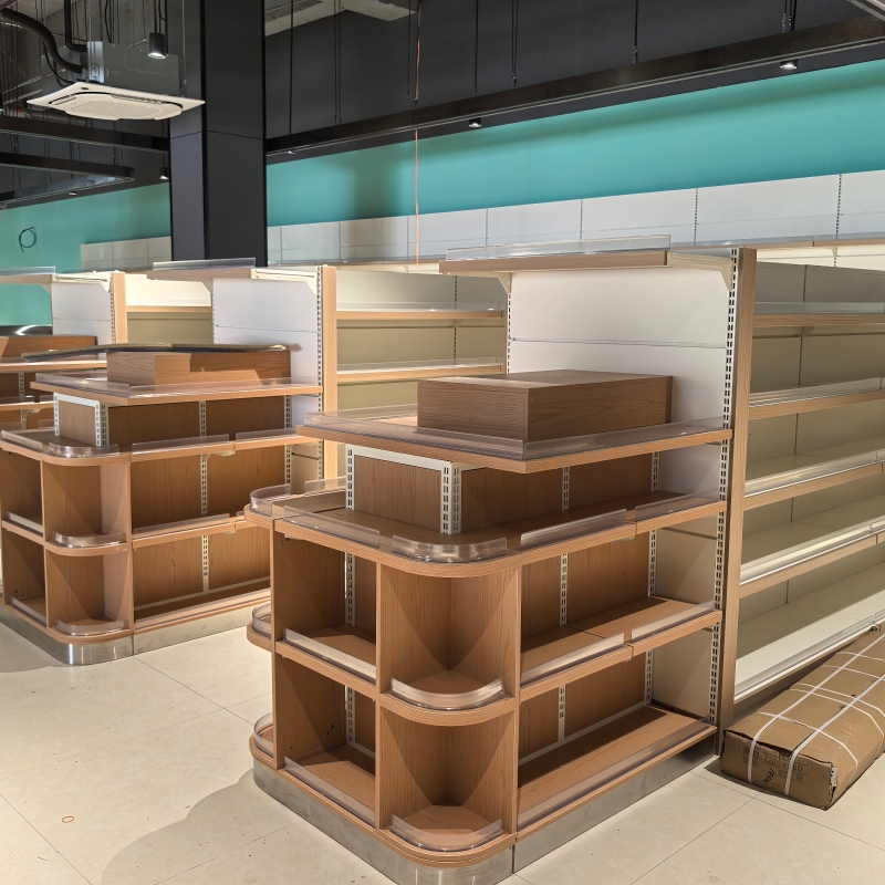 Supermarket shelves