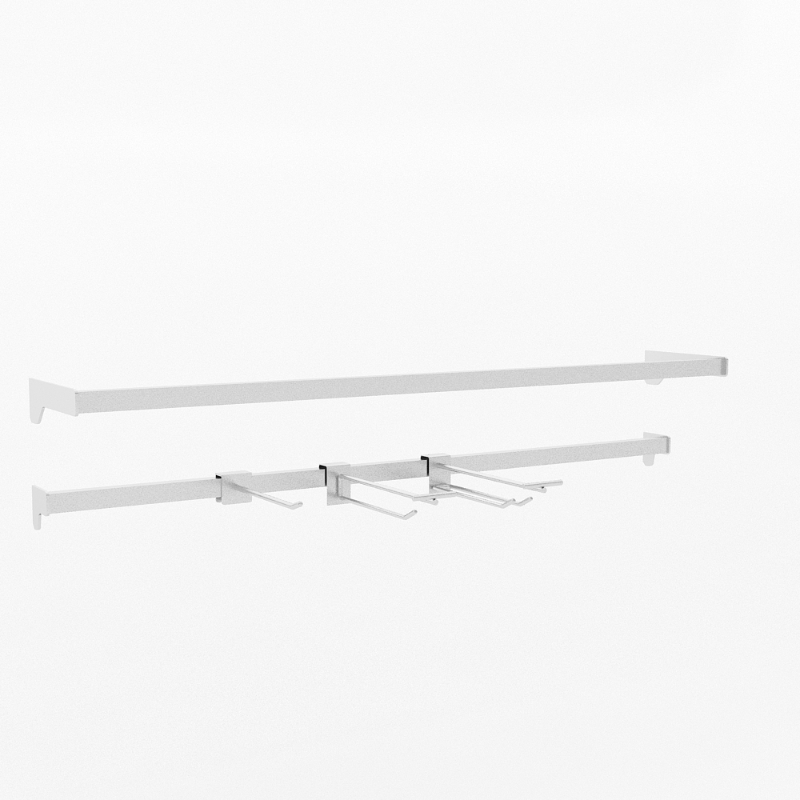 Shelf hanging bar