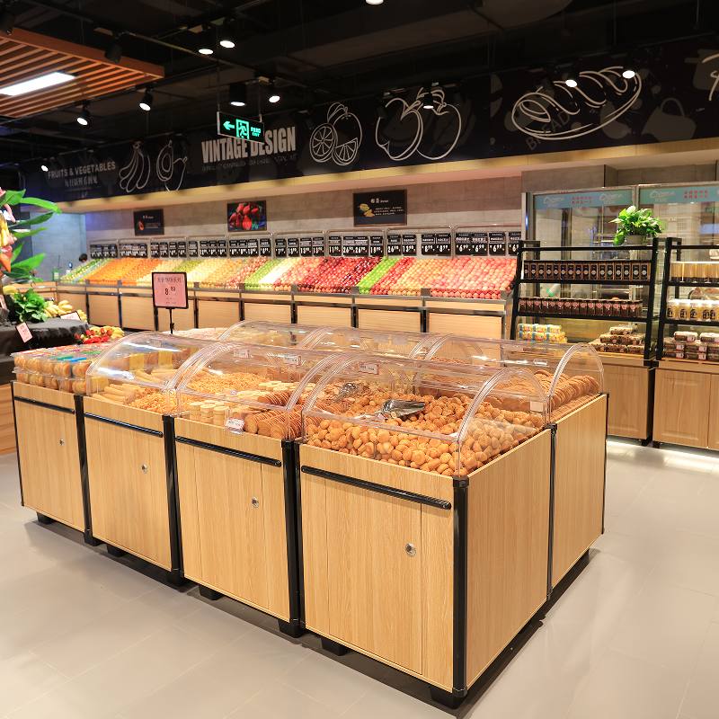 Supermarket Bread Display Racks, Bakery Section Equipment