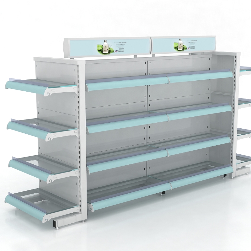 Island-style shelving (double-sided shelving)