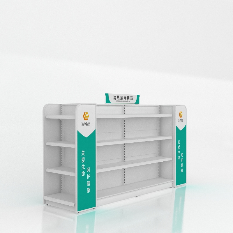 Island-style shelving (double-sided shelving)