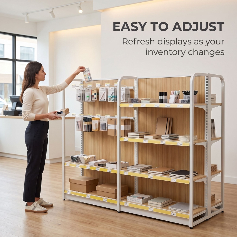 Island-style central display shelving