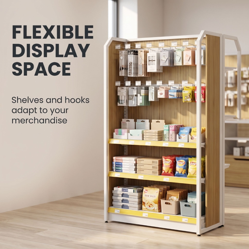 Island-style central display shelving